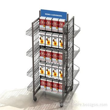 double side open book display